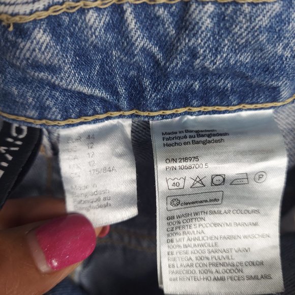 H&M Jeans Divided Hm Baggy Cargo Jeans Size 2 Poshmark